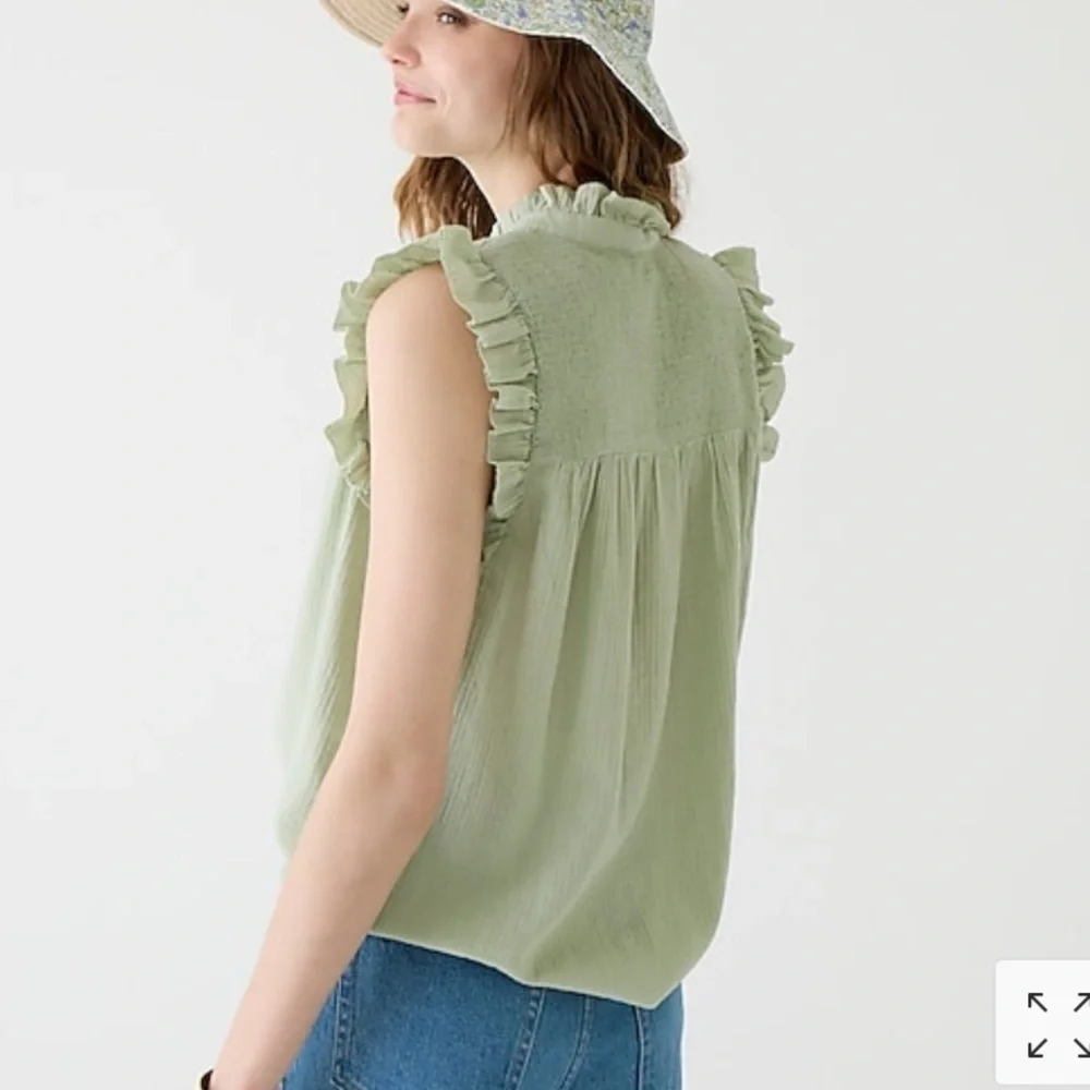 NEW JCREW Garden top in soft gauze Item AM621